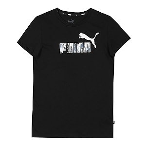 Puma Girls Solid Regular Fit T Shirt