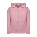 PUMA Girls' Core Logo Zip Up Hoodie