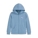 PUMA Girls' Core Logo Zip Up Hoodie