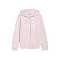PUMA Girls' Core Logo Zip Up Hoodie