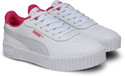 PUMA Lace Sneakers For Girls White 12-13