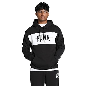 Puma Mens Blend Cotton Hooded Neck Sweatshirt