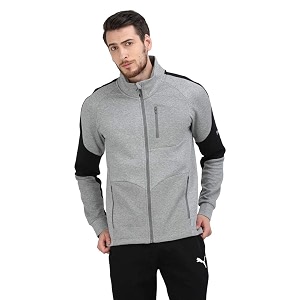 Puma Mens Cotton Blend Standard Length Jacket