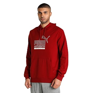 Puma Mens Cotton Hooded Neck Sweatshirt
