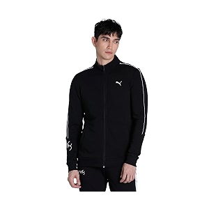 puma men39s cotton solid standard length a-line coat