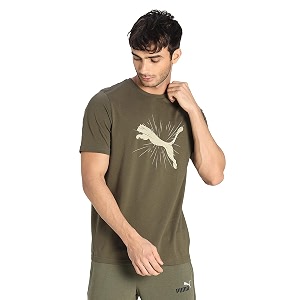 Puma Mens Graphic Classic Fit T-Shirt