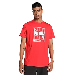 Puma Mens Graphic Print Regular Fit T-Shirt
