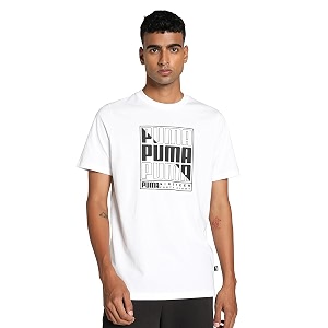 Puma Mens Graphic Print Regular Fit T-Shirt