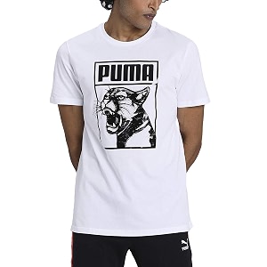 PUMA Mens Graphic Regular Fit T-Shirt