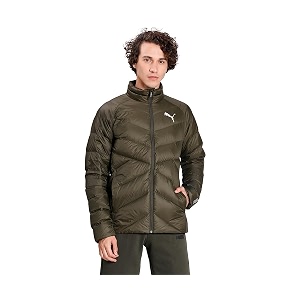 puma nylon amp net men39s a-line standard length coat