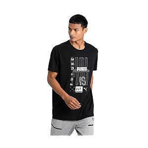 PUMA Mens Printed Regular Fit T-Shirt
