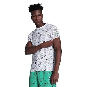 Puma Mens Printed Slim Fit T Shirt