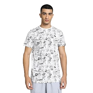 Puma Mens Printed Slim Fit T Shirt