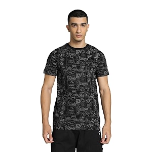 Puma Mens Printed Slim Fit T Shirt