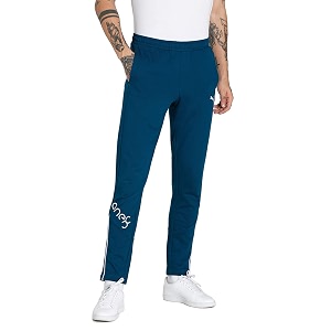 PUMA Mens Mid Rise Regular Track Pants
