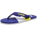 Puma Mens Robby DP Surf The Web-White-Safety Yellow Flip Flop - 7 UK (36192601)