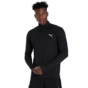 PUMA Mens Run Favorite 1 4 Zip