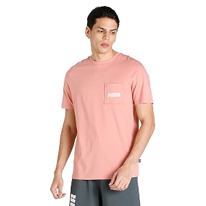 Puma Mens Solid Regular Fit T Shirt