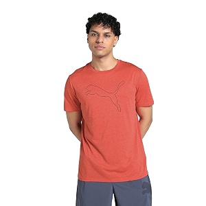 Puma Mens Solid Regular Fit T-Shirt