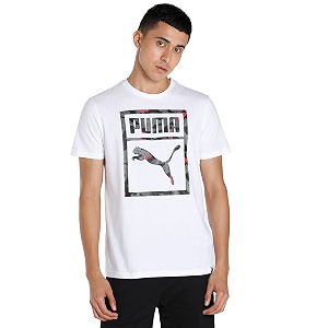 Puma Mens Solid Regular Fit T-Shirt