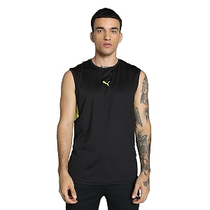 Puma Mens Solid Regular Fit T-Shirt