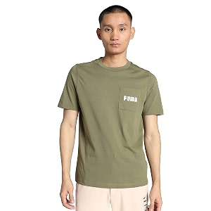 Puma Mens Solid Regular Fit T-Shirt