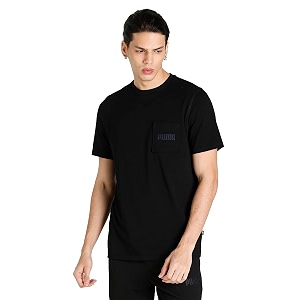 Puma Mens Solid Regular Fit T Shirt