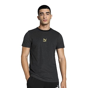 Puma Mens Solid Slim Fit T-Shirt