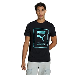Puma Mens Solid Slim Fit T-Shirt
