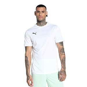 puma men39s teamliga football jersey  lightweight and sweat proof polyester sports crew neck training t-shirt for men  breathable athletic t-shirt for football amp sports