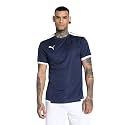 Puma Men's teamLIGA Football Jersey | Lightweight and Sweat Proof Polyester Sports Crew Neck Training T-Shirt for Men | Breathable Athletic T-Shirt for Football &amp; Sports