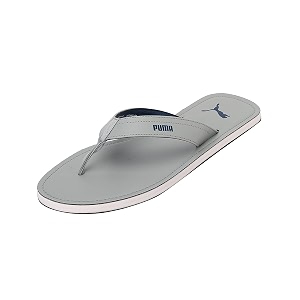 Puma mens Wick Sailing Blue-Quarry-White Flip-Flop -