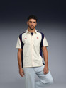 PUMA Men Color Block Sports Beige Shirt