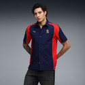 PUMA Men Color Block Sports Blue Shirt