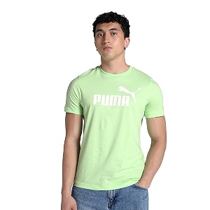 Puma Men Cotton Solid Regular Fit Tees