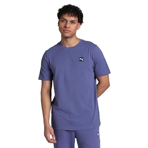 puma men cotton solid regular fit tees