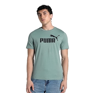 Puma Men Cotton Solid Regular Fit Tees