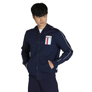 Puma Men Cotton Blend Standard Length Jacket