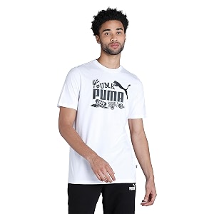 Puma Men Polyester Regular Fit T-Shirt