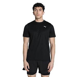 Puma Men Polyester Solid Regular Fit T-Shirt