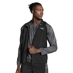 puma men polyester standard length jacket