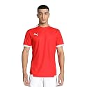 Puma Men's teamLIGA Football Jersey | Lightweight and Sweat Proof Polyester Sports Crew Neck Training T-Shirt for Men | Breathable Athletic T-Shirt for Football &amp; Sports