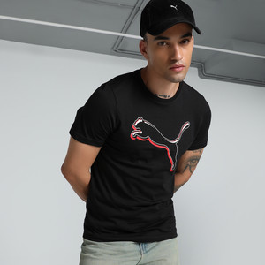 PUMA Men Solid Crew Neck Cotton Blend