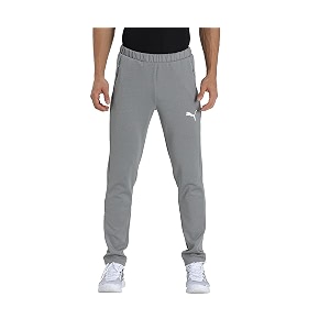 puma solid polyester blend regular fit mens track pants