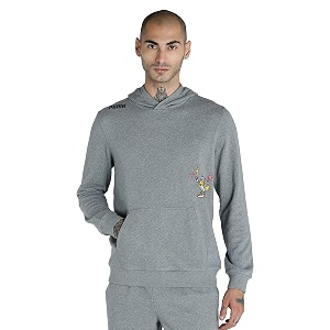 Puma Men Cotton Hooded Neck Sweatshirt