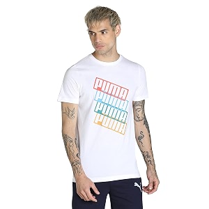 Puma Men Cotton Fitted T-Shirt