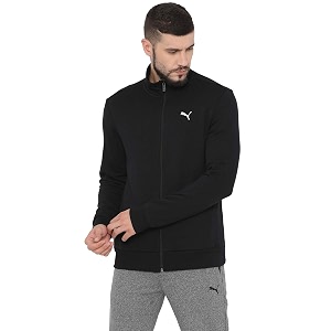 Puma Mens Zip Through Neck Solid Sports