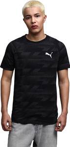 PUMA Printed Men Crew Neck Black T-Shirt