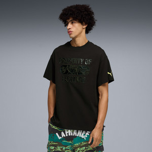 PUMA Printed Men Crew Neck Black T-Shirt