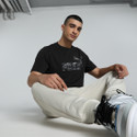 PUMA Printed Men Crew Neck Black T-Shirt